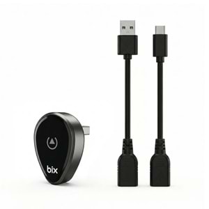 Bix CB01 2.4G/5G WiFi CarPlay Android Auto Kabloludan Kablosuza Çevirici USB Adaptör