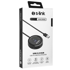 S-link SW-U300 4 Port Usb 3.0 Gri Usb Hub