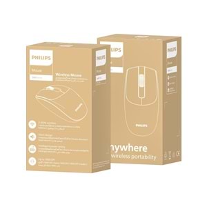 Philips SPK7398 Siyah Sessiz Optik Kablosuz Mouse