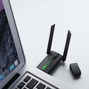 Everest EVERLINK EWA600 600Mbps 2.4GHz/5GHz WIFI-5 AC600RTL8811 2*2dBi Antenli Usb Kablosuz Adaptör