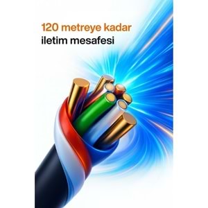 Mpıa NC-4 500 Metre CAT6 0.57 mm Çift Katmanlı Dış Ortam İnternet Kablosu