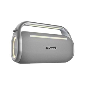 HiFuture MUSİCBOX 100 70W Bluetooth 5.0 BT/USB/SD Kart/ AUX Girişli Mikrofonlu Karaoke Sistemi Kablosuz Hoparlör Gümüş