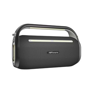 HiFuture MUSİCBOX 100 70W Bluetooth 5.0 BT/USB/SD Kart/ AUX Girişli Mikrofonlu Karaoke Sistemi Kablosuz Hoparlör Siyah