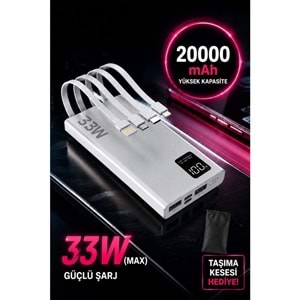 Sprange SR-P29 20.000 mAh 33W Hızlı Şarj Powerbank