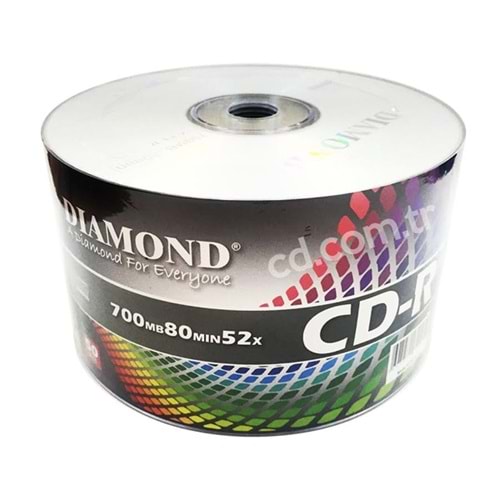 Dıamond CD-R 52X 700 Mb 80Mın 50li Paket