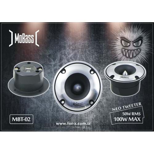 Mobass MBT-02 Pro Audio 50W Rms Power 100W Max Power OtoTweeter