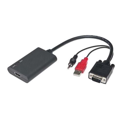 S-link SL-VHC20 VGA To HDMI Çevirici Kablo