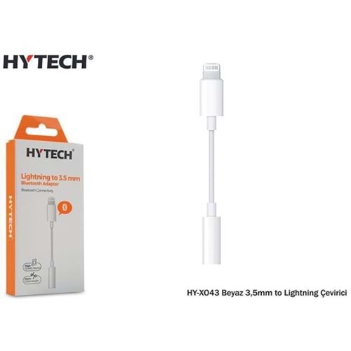 Hytech HY-XO43 Beyaz 3.5mm to Bluetooth Lightning Çevirici