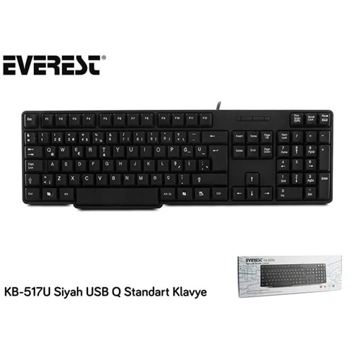 Everest KB-517U Siyah USB Q Standart Klavye