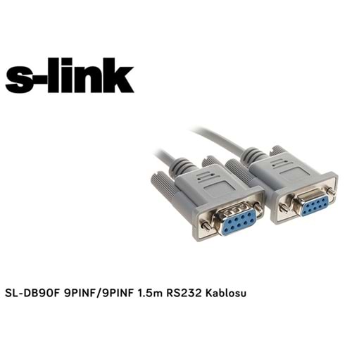 S-link SL-DB90F 9PINF/9PINF 1.5mt RS232 Kablosu