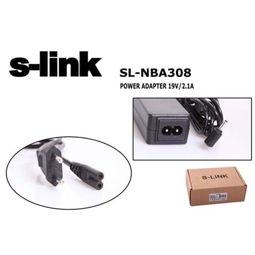 S-link SL-NBA308 40W 19V 2.1A 2.5*0.7 Asus Notebook Standart Adaptör