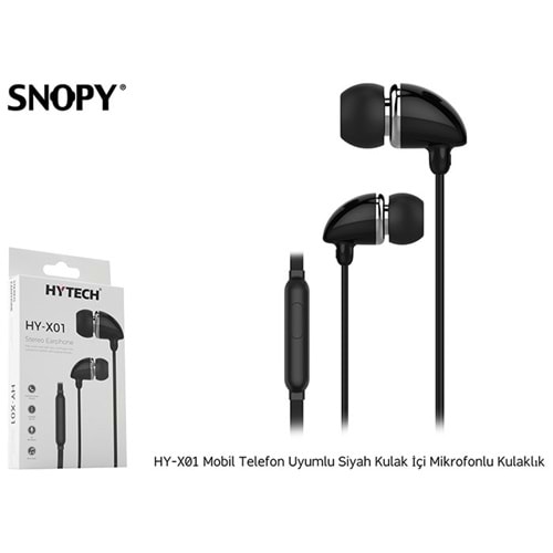 Hytech HY-X01 Mobil Telefon Uyumlu Kulak İçi Mikrofonlu Kulaklık