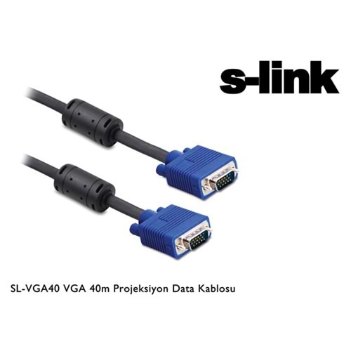 S-link SL-VGA40 VGA 40mt Projeksiyon Data Kablosu