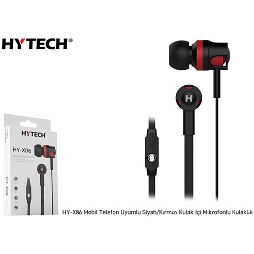 Hytech HY-X06 Mobil Telefon Uyumlu Kulak İçi Mikrofonlu Kulaklık