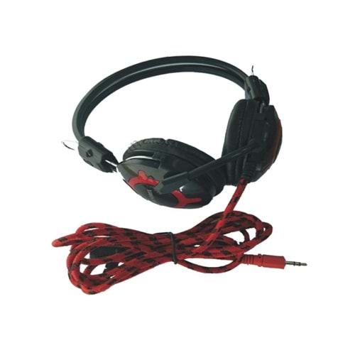 Soundbox SB-1044 Kalın Sağlam İpli-Jak Korumalı Mikrofonlu Kulaklık