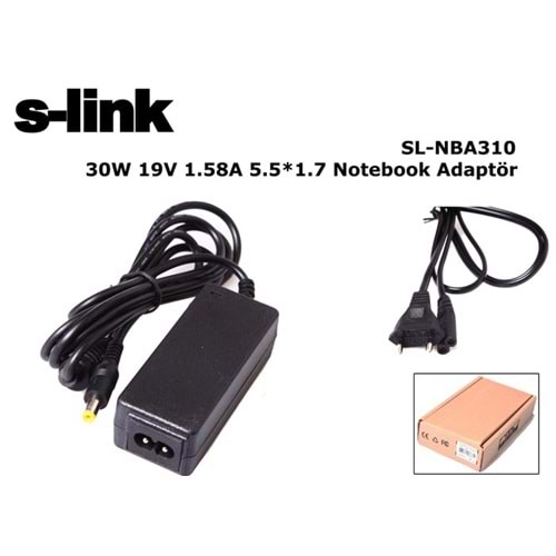 S-link SL-NBA310 30W 19V 1.58A 5.5*1.7 Acer Notebook Standart Adaptör
