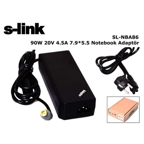 S-LİNK SL-NBA86 90W 20V 4,5A 7,9*5.5 NOTEBOOK ADAPTOR