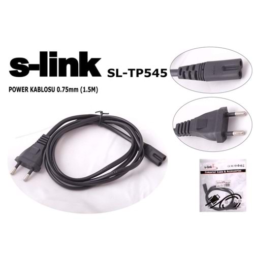 S-link SL-TP545 1,5mt 0,75mm Teyp Power Kablosu