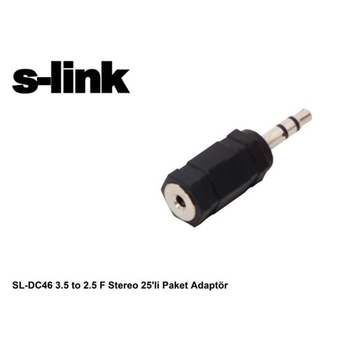 S-link SL-DC46 3.5 to 2.5 F Stereo Adaptör