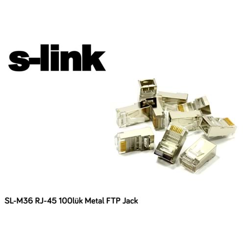 S-link SL-M36 RJ-45 100lük Metal FTP Jack