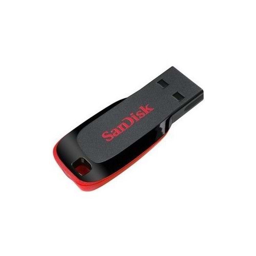 Sandisk 32 GB USB Düz SDCZ50-032G-B35 Cruzer Blade Flash Bellek