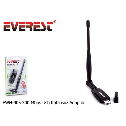 Everest EWN-905 300 Mbps Usb Kablosuz Adaptör