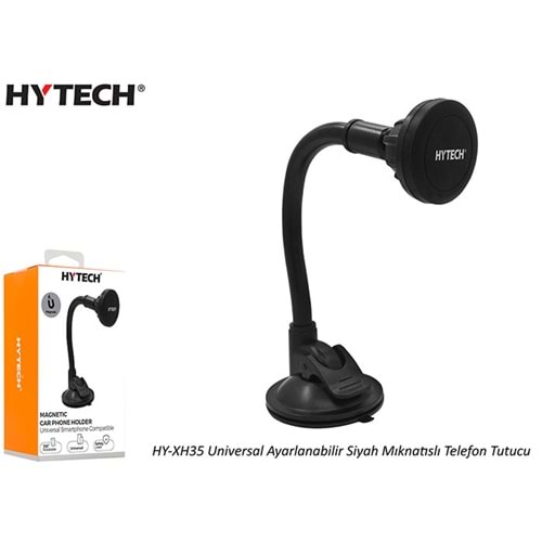 Hytech HY-XH35 Universal Ayarlanabilir Siyah Mıknatıslı telefon tutucu