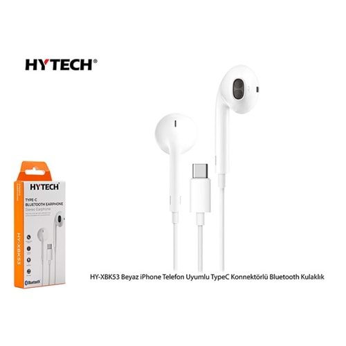 Hytech HY-XBK53 Beyaz TypeC Girişli Bluetooth Kulaklık