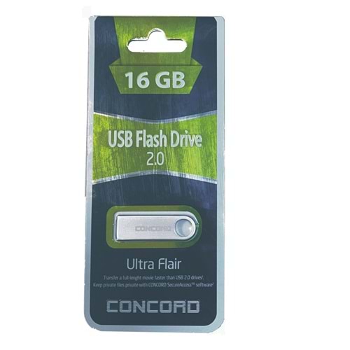 Concord C-U16 16 GB Usb 2.0 Metal Ultra Flair Flash Bellek