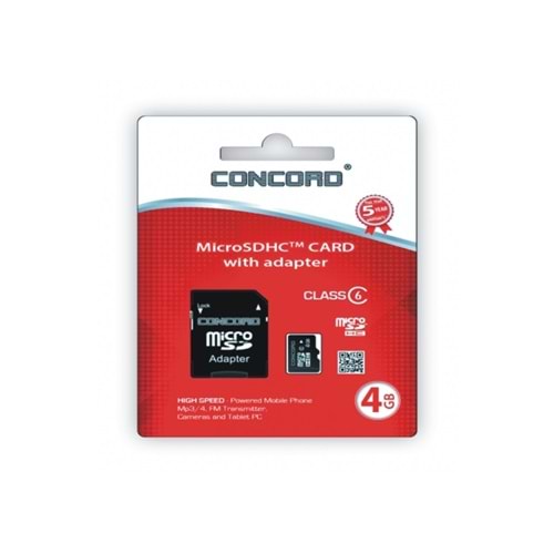 Concord C-M4 4 GB Micro+Sdhc Hahıza Kartı