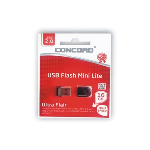 CONCORD C-UML16 16 GB USB 2.0 MİNİ LİTE FLASH BELLEK