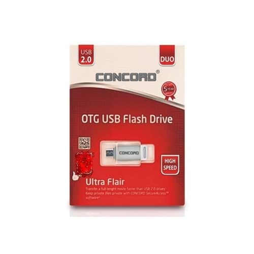 CONCORD C-OTGL16 16 GB OTG MİCRO USB 3.0 METAL FLAŞ BELLEK