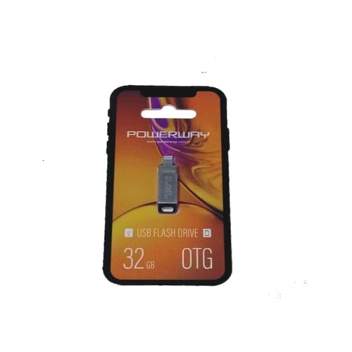 Powerway 32 GB OTG Iphone Mini Usb Metal Flash Bellek
