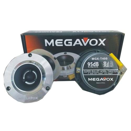 Megavox MGX-T400 300 Watt 10 Cm Bullet Horn Dome Oto Twetter
