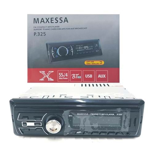Maxessa P-325 4x50 Watt Çift Usb/Sd/Fm Bluetooth Oto Teyp