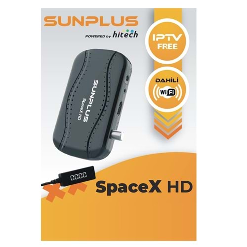 SUNPLUS SPACEX DAHİLİ WİFİ IPTV+FESS HEDİYE HD UYDU ALICISI