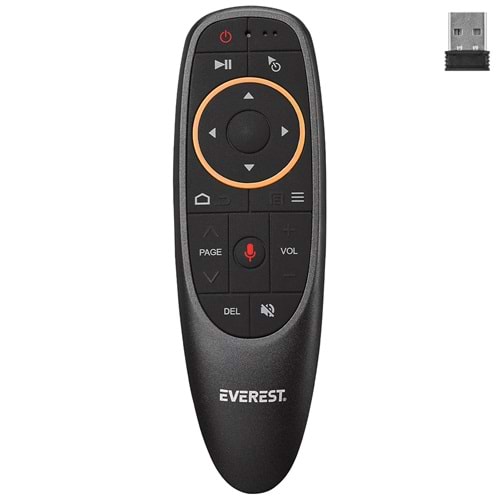 Everest EV-HM20 Seslı Komut Gyro Hava Haraket Tv Box Bılgısayar Smart Tv Aır Mouse ve Kumanda
