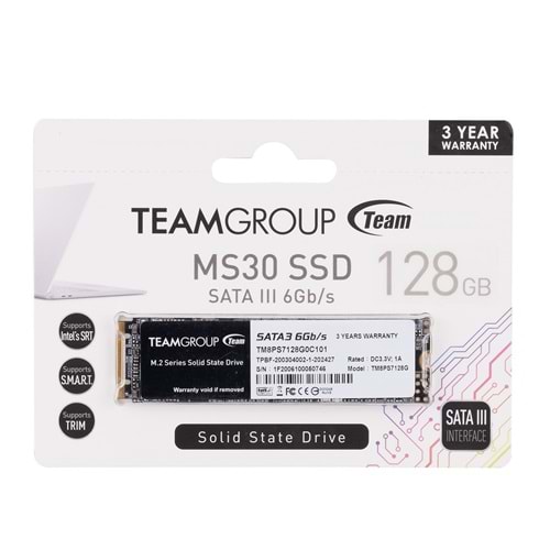 TEAM TM8PS7128G0C101 128GB TEAM M.2-2280 SATA3 MS30 SSD (Solid State Disk)