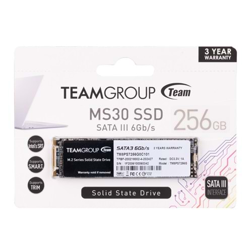 TEAM TM8PS7256G0C101 256GB TEAM M.2-2280 SATA3 MS30 SSD (Solid State Disk)