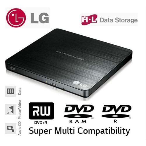 Lg GP60NB50 Usb Dvd-Rw Taşınabilir Ultra Slim Dvd Yazıcı