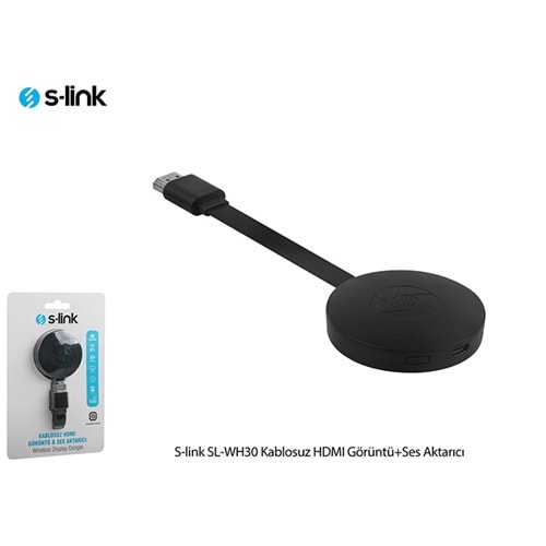 S-link SL-WH30 Kablosuz HDMI Görüntü+Ses Aktarıcı
