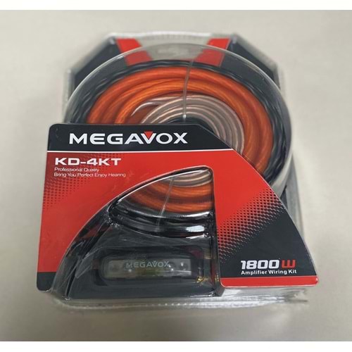 Megavox KD-4KT 4GA Kalın Kaliteli Profesyonel Full Anfi Seti Kablosu