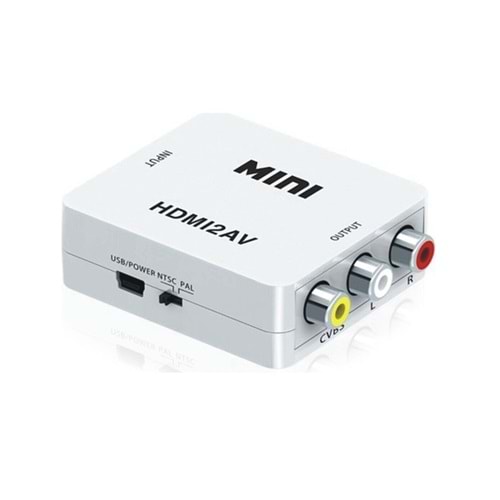 Oem HDMI2AV Hdmı To Rca Av/Cvsb L/r Video 1080p Mini Hdmı 2av Hd Video Dönüştürücü