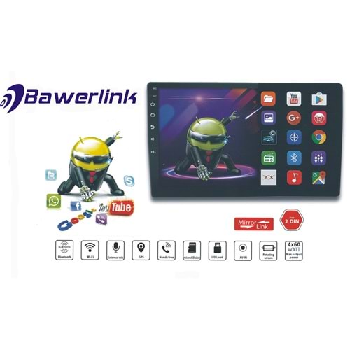 Bawerlink BW-7300 10 Inc Androıd 10 T3 2+16 Gb+Carplay Multimedıa