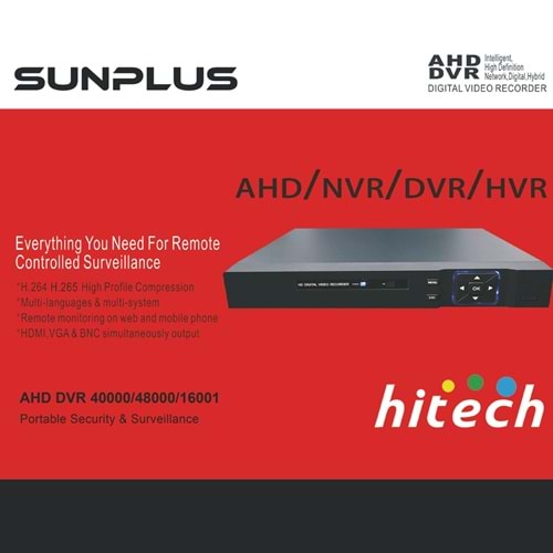 Sunplus AHDDVR-4200 4Ch Görüntü 1080P 1Ch Ses Ahd Dvr Kayıt Cihazı