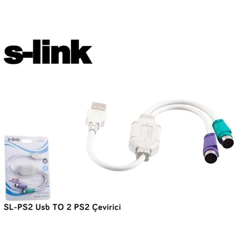 S-LİNK SL-PS2 USB TO 2 PS2 ÇEVİRİCİ