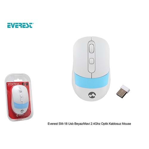 Everest SM-18 Usb 2.4Ghz Optik Kablosuz Mouse