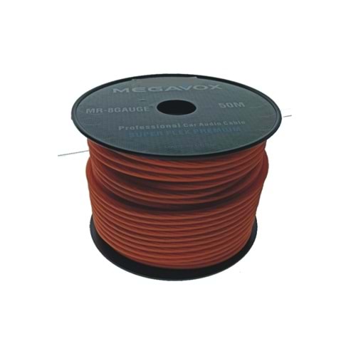Megavox MGX-8GAUGE 50 mt 8GA Bakır Oto Anfi Power Kablo