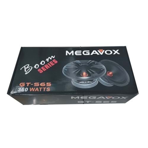 Megavox GT-S65 6,5 İnç 16cm 360 Watt Boom Serıes Mıdrange Oto Hoparlör