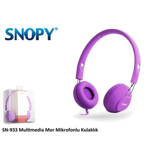 Snopy SN-933 Mobil Telefon Uyumlu Rubber Mikrofonlu Kulaklık